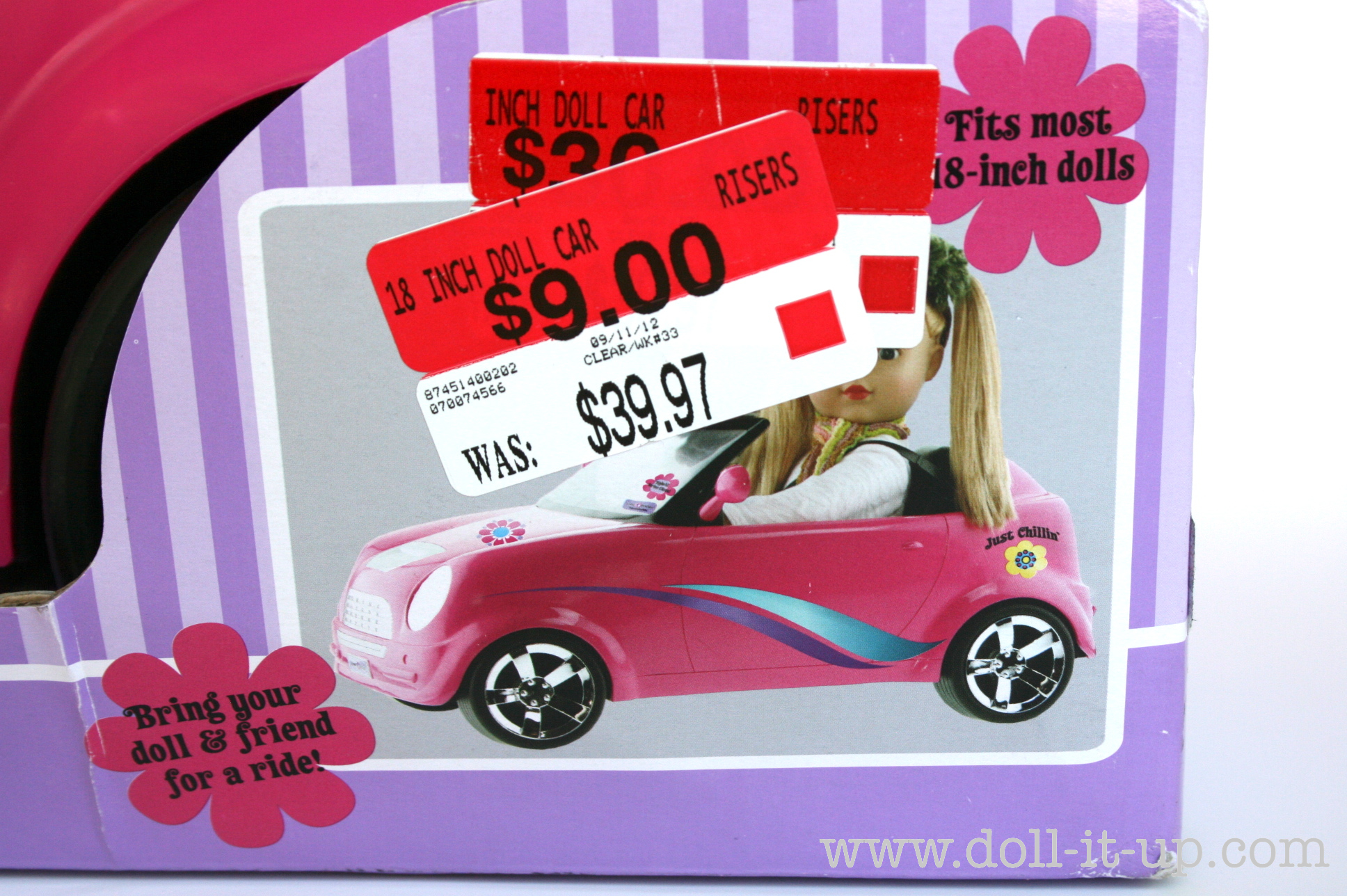 18 in doll car