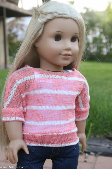 A Sweater Knit Fabric + the Banded Dolman Shirt Pattern - Doll It Up
