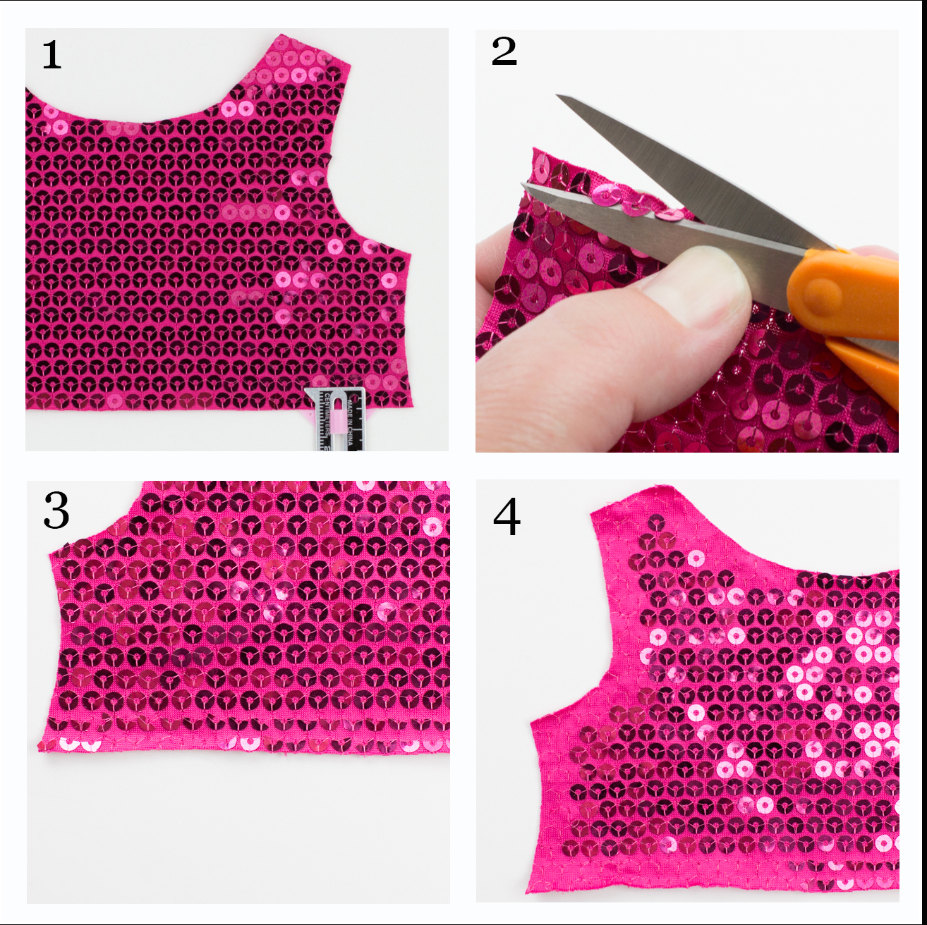 Adding Sequin Fabric on a Dress (option 1)